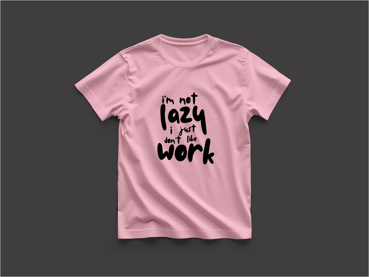 Lazy - Round Neck T-Shirt