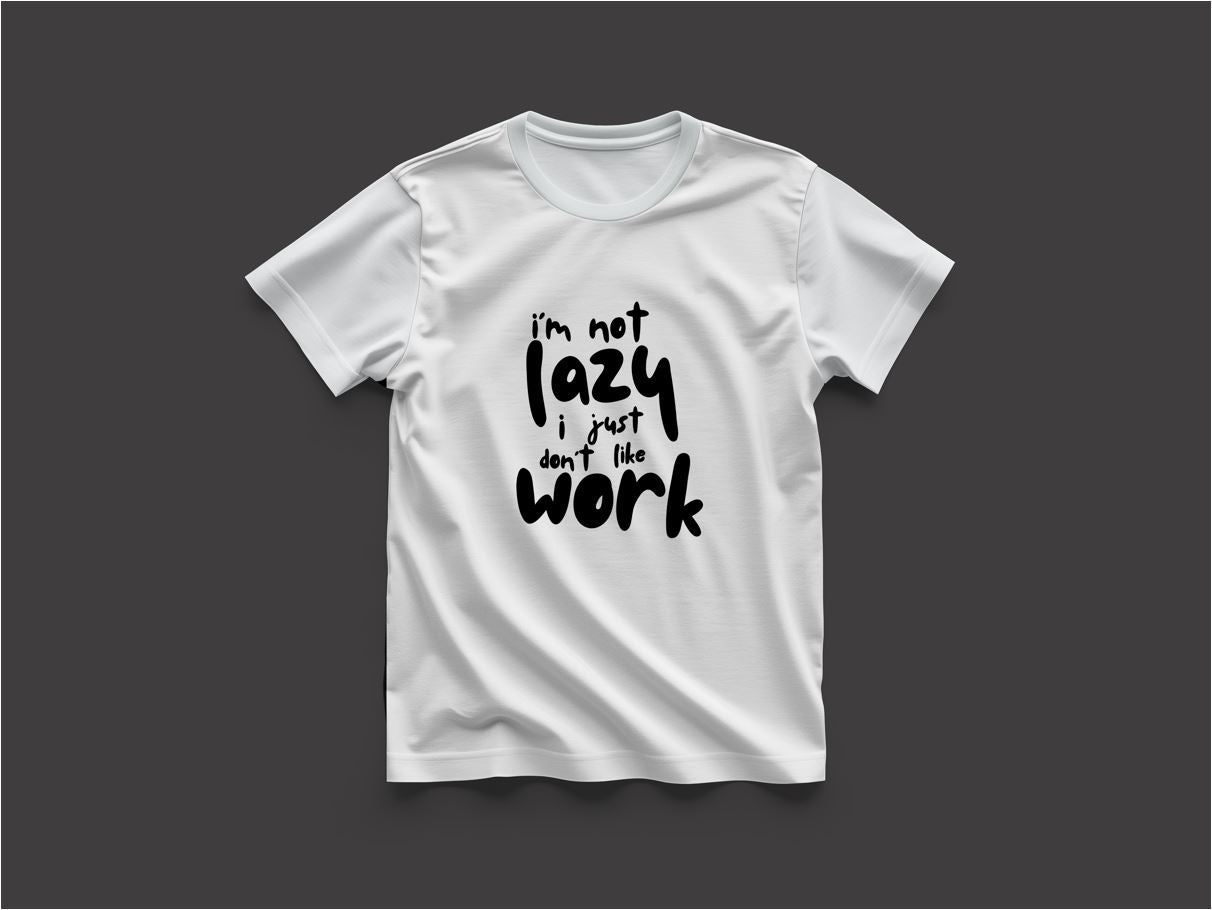 Lazy - Round Neck T-Shirt