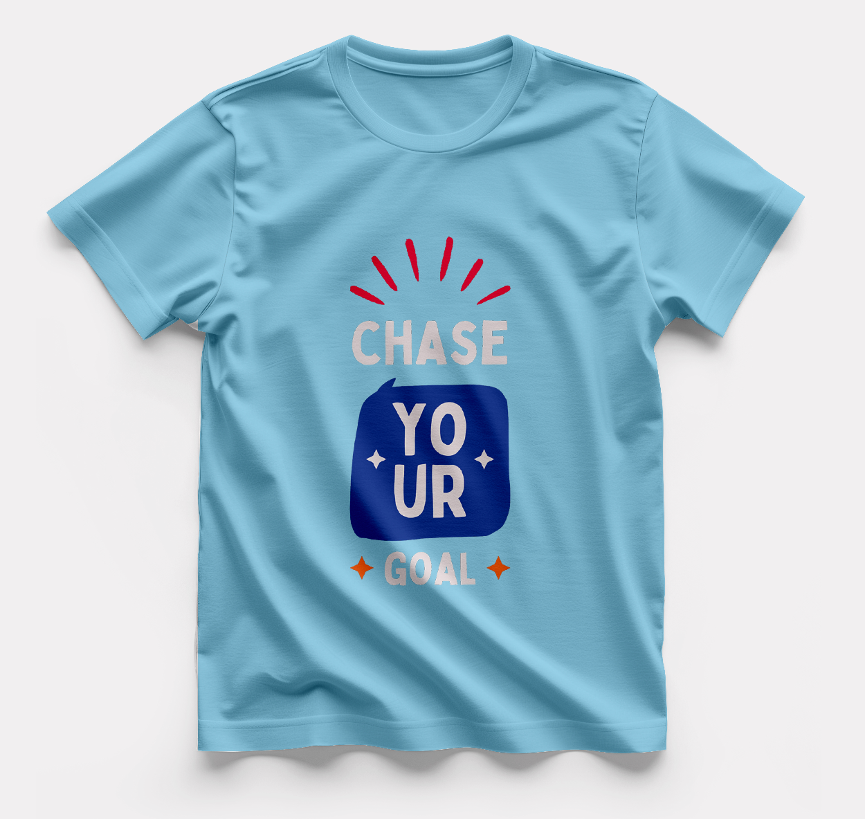 Chase Your Goal - Round Neck T-Shirt