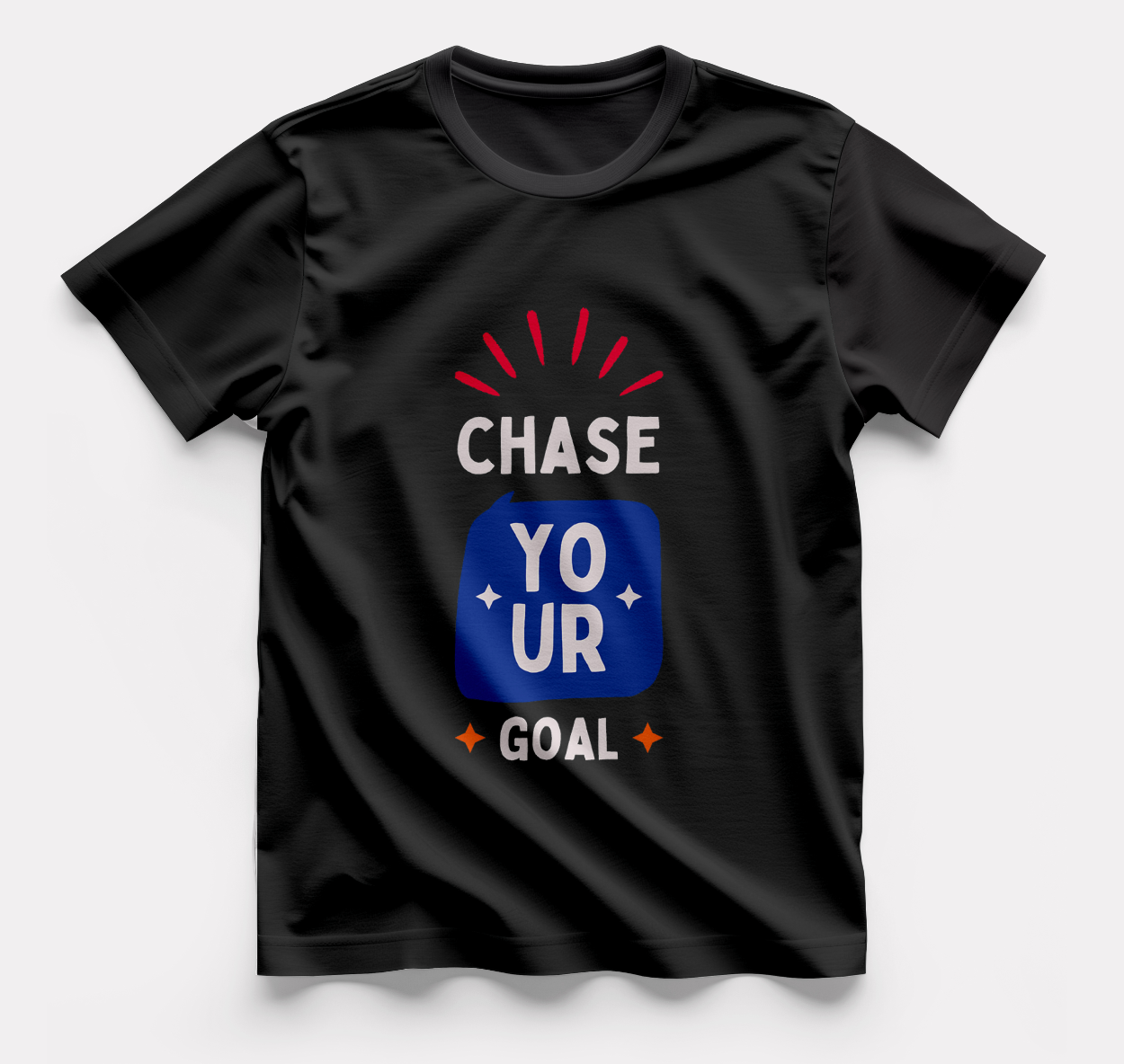 Chase Your Goal - Round Neck T-Shirt