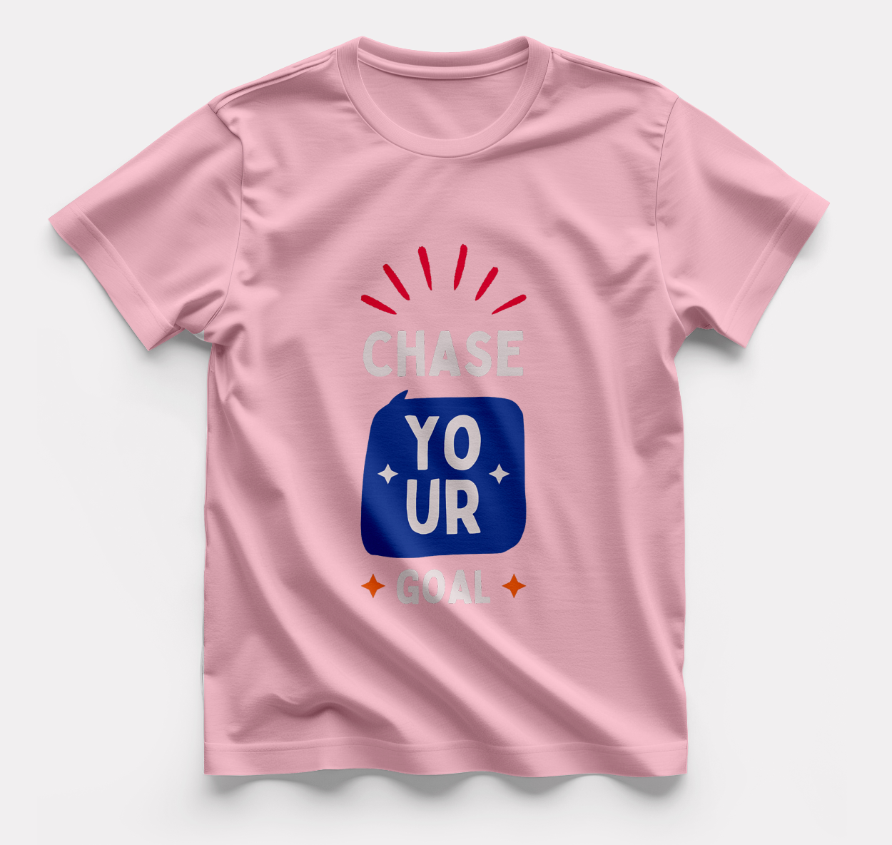 Chase Your Goal - Round Neck T-Shirt