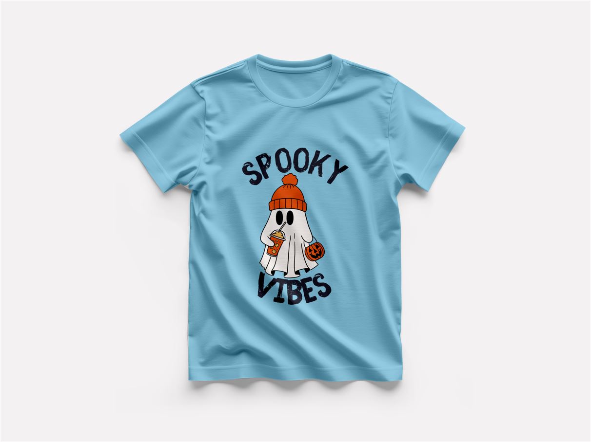Spooky Vibes - Round Neck T-Shirt