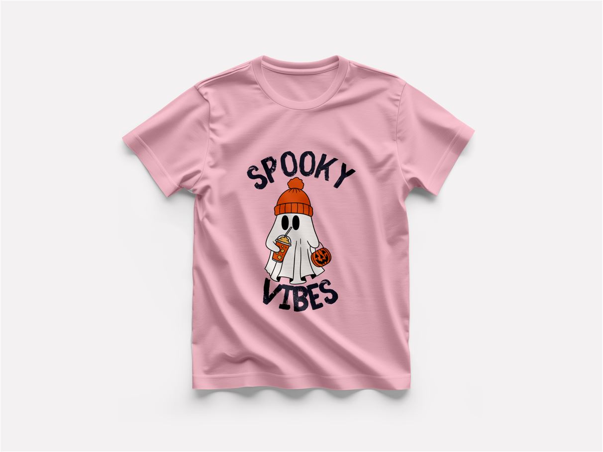 Spooky Vibes - Round Neck T-Shirt
