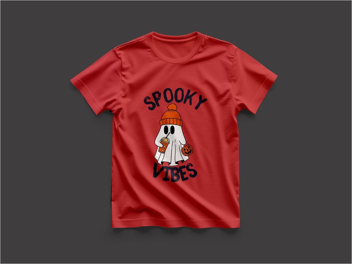 Spooky Vibes - Round Neck T-Shirt