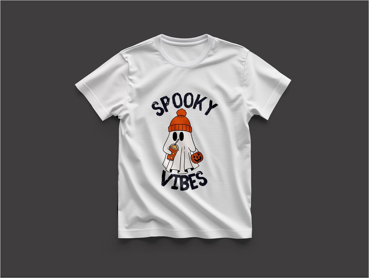 Spooky Vibes - Round Neck T-Shirt